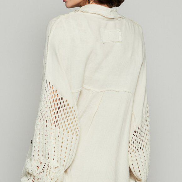 082 POL Whimsy Cardigan Top NWOT Size Large - Picture 5 of 11